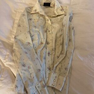 Vintage Champion Western women’s floral pearl snap